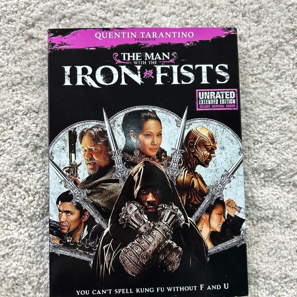 The Man with the Iron Fists DVD 2013 Unrated Extended Quentin Tarantino RZA